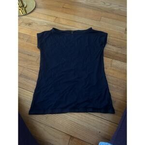 Talbots Petites Navy Bateau Neck T Shirt P
